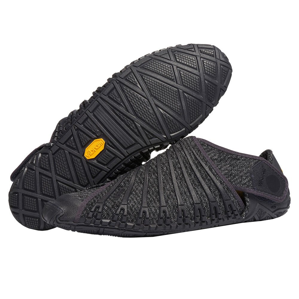 Vibram Furoshiki Dame Sko Sort - Lav - 6853FXOWS